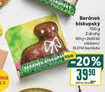 Beránek biskupský 150 g
