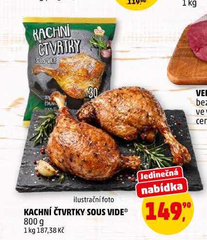 KACHNÍ ČTVRTKY SOUS VIDE, 800 g