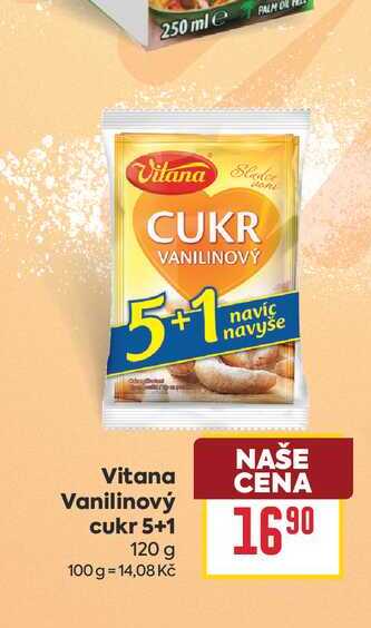 Vitana Vanilinový cukr 5+1 120 g 
