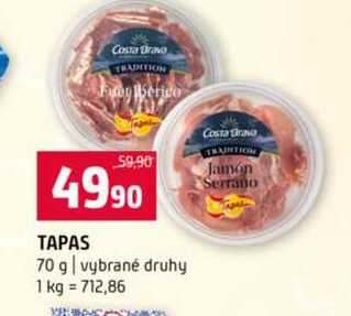 TAPAS 70 g vybrané druhy 