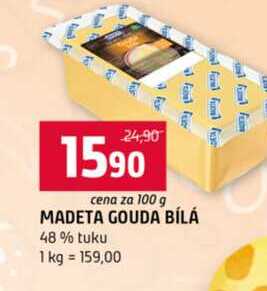 MADETA GOUDA BÍLÁ 48% tuku 100g