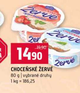 CHOCEŇSKÉ ŽERVÉ 80 g vybrané druhy 