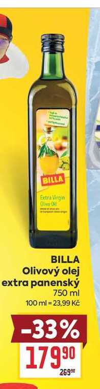 BILLA Olivový olej extra panenský 750 ml