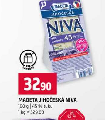 MADETA JIHOČESKÁ NIVA 100 g 45% tuku