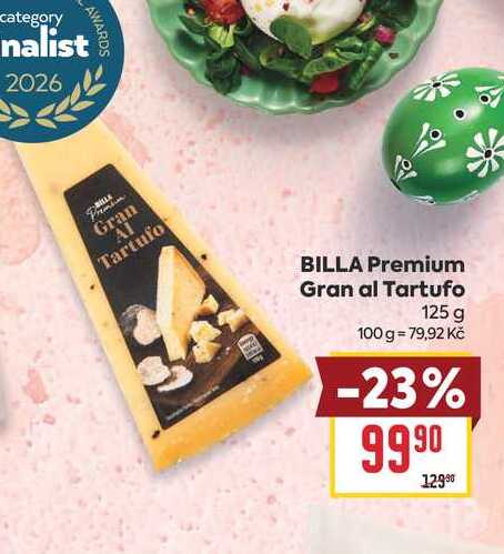 BILLA Premium Gran al Tartufo 125 g