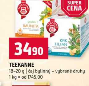 TEEKANNE 18-20 g čaj bylinný vybrané druhy 