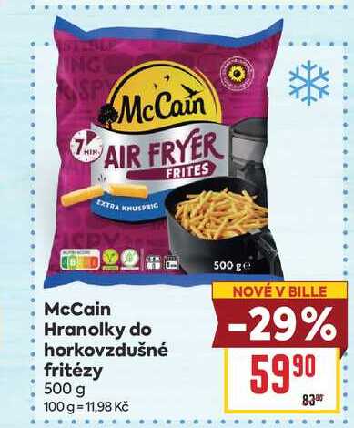 McCain Hranolky do horkovzdušné fritézy 500 g