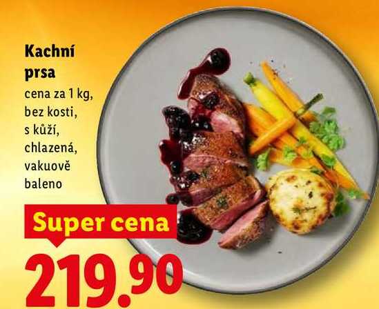 Kachní prsa, cena za 1 kg