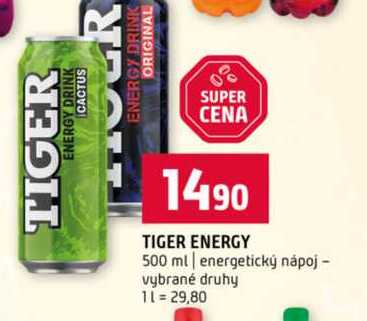 TIGER ENERGY 500 ml energetický nápoj vybrané druhy
