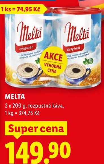 MELTA, 2x 200 g
