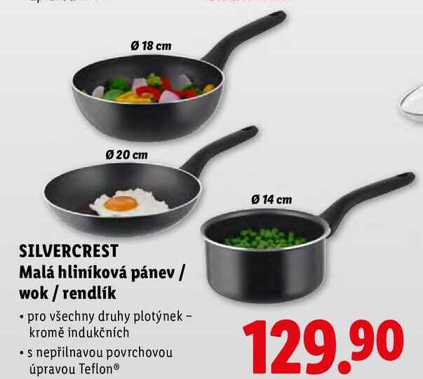 SILVERCREST Malá hliníková pánev/wok/rendlík 