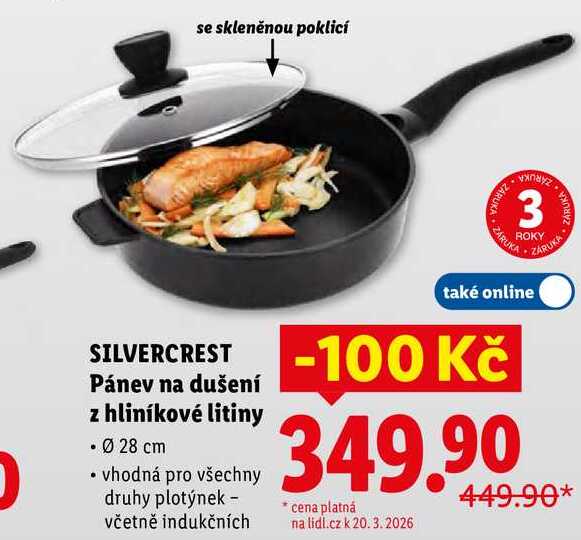 SILVERCREST Pánev na dušení z hliníkové litiny 