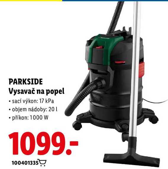 PARKSIDE Vysavač na popel