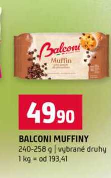 BALCONI MUFFINY 240-258 g vybrané druhy  