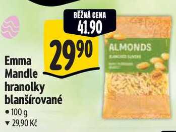 Emma Mandle hranolky blanšírované, 100 g