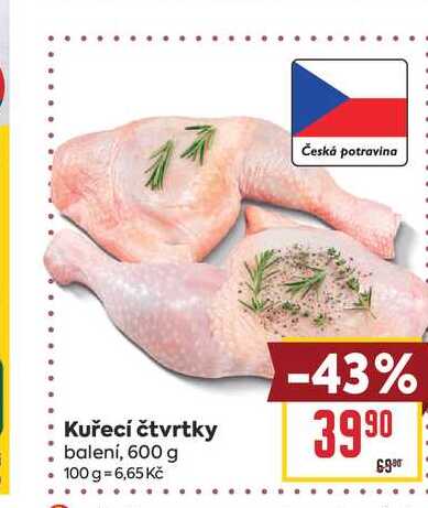 Kuřecí čtvrtky balení, 600 g