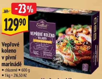 Vepřové koleno v pivní marinádě, 600 g