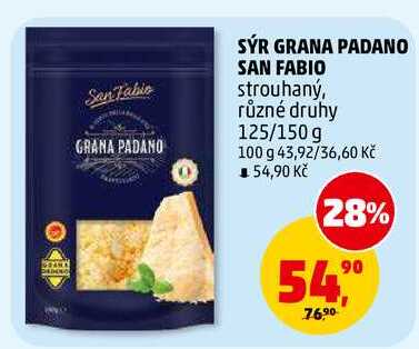 SÝR GRANA PADANO SAN FABIO, 125 g