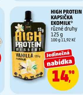 HIGH PROTEIN KAPSIČKA EKOMILK, 125 g