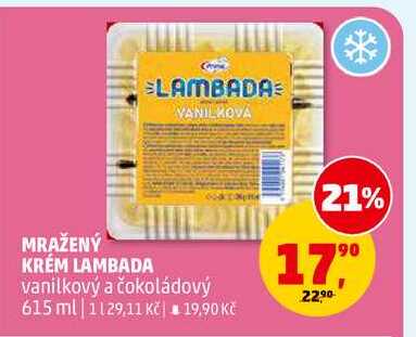 MRAŽENÝ KRÉM LAMBADA, 615 ml 