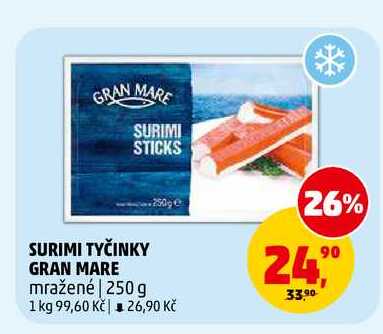 SURIMI TYČINKY GRAN MARE, 250 g