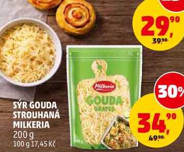 SÝR GOUDA STROUHANÁ MILKERIA, 200 g 