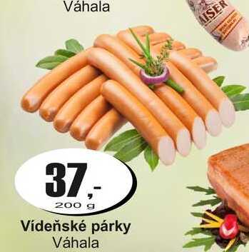 Vídeňské párky Váhala 200g