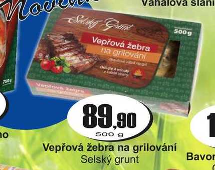 Vepřová žebra na grilování Selský grunt 500g