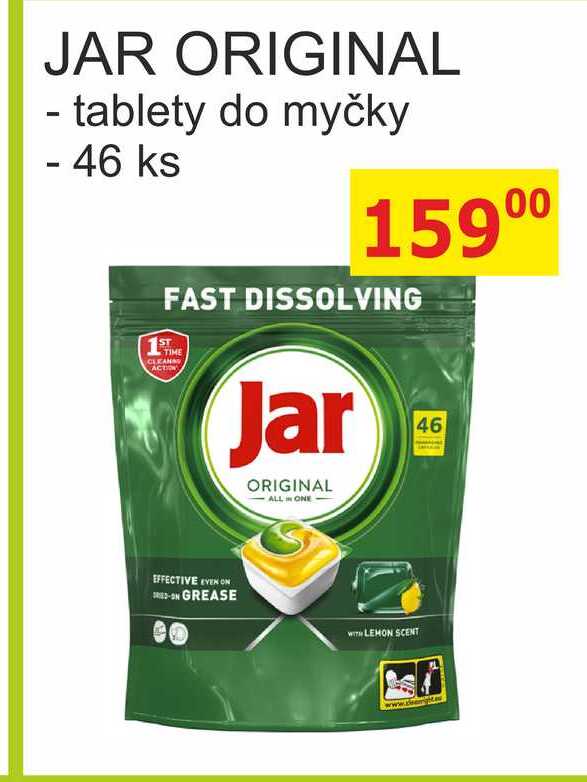 JAR ORIGINAL - tablety do myčky 46 ks