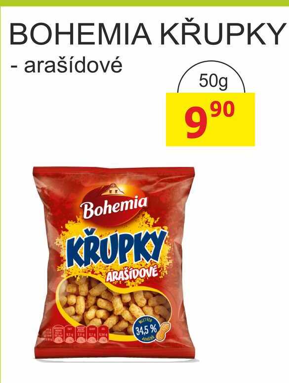 BOHEMIA KŘUPKY arašídové 50g 