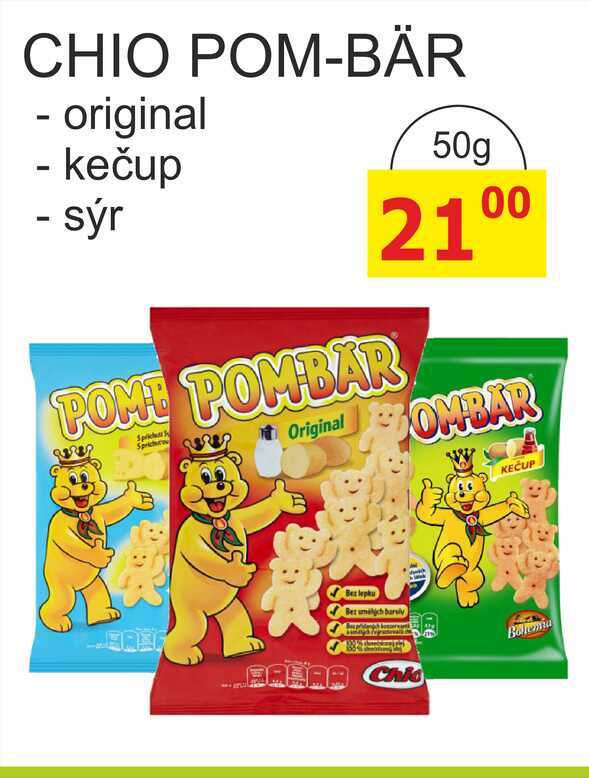 Bohemia Pom-Bär 50g, různé druhy