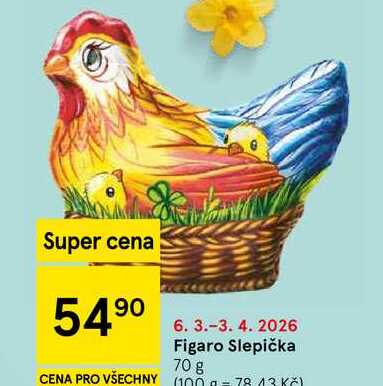 Figaro Slepička, 70 g