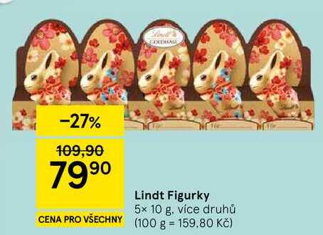 Lindt Figurky, 5x 10 g 