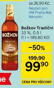 Božkov Tradiční 33%, 0.5 l