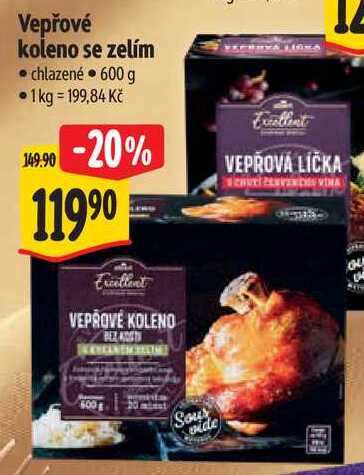 Vepřové koleno se zelím, 600 g