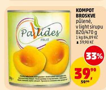 KOMPOT BROSKVE, 820 g