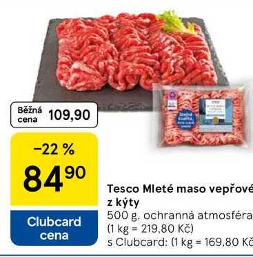 Tesco Mleté maso vepřové z kýty, 500 g 