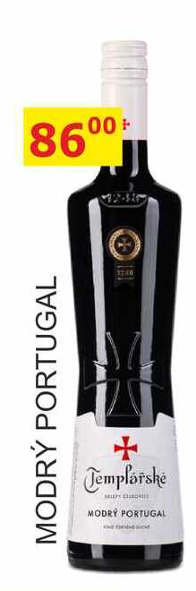 Templářské sklepy 0,75l MODRÝ PORTUGAL 