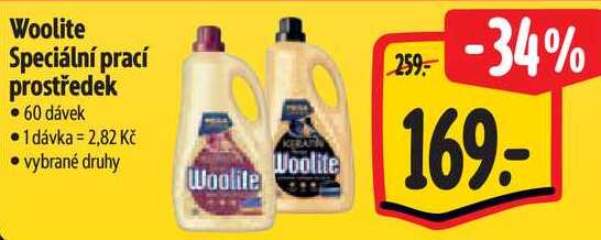 Woolite Speciální prací prostředek, 60 dávek 