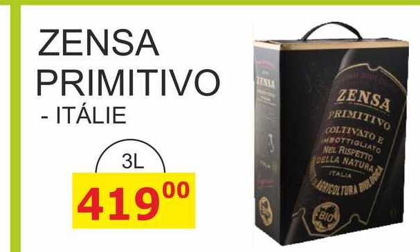 ZENSA PRIMITIVO - ITÁLIE 3L