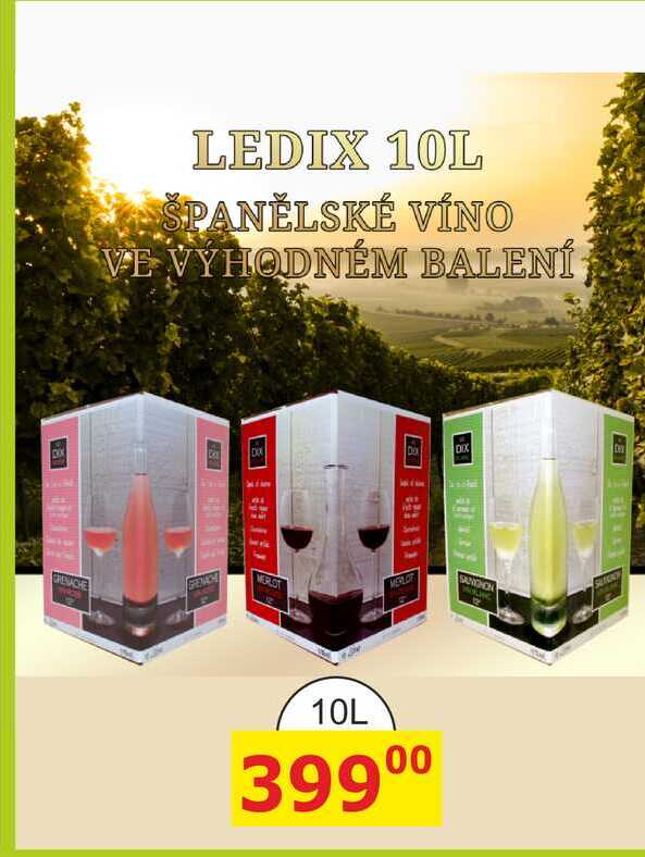 LEDIX 10L ŠPANĚLSKÉ VÍNO 