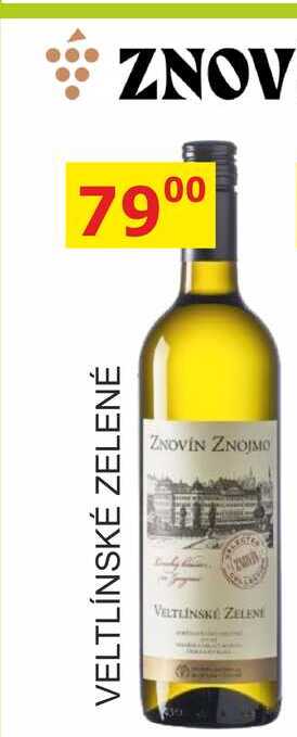 ZNOVÍN ZNOJMO 0,75L VELTLÍNSKÉ ZELENÉ