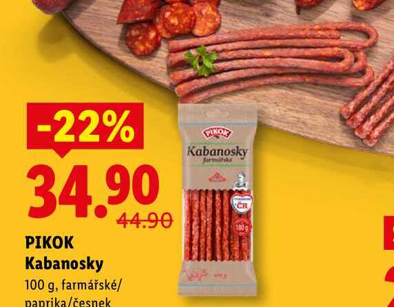 PIKOK Kabanosky, 100 g