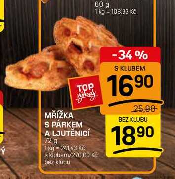 MŘÍŽKA S PÁRKEM A LJUTĚNICÍ 72 g