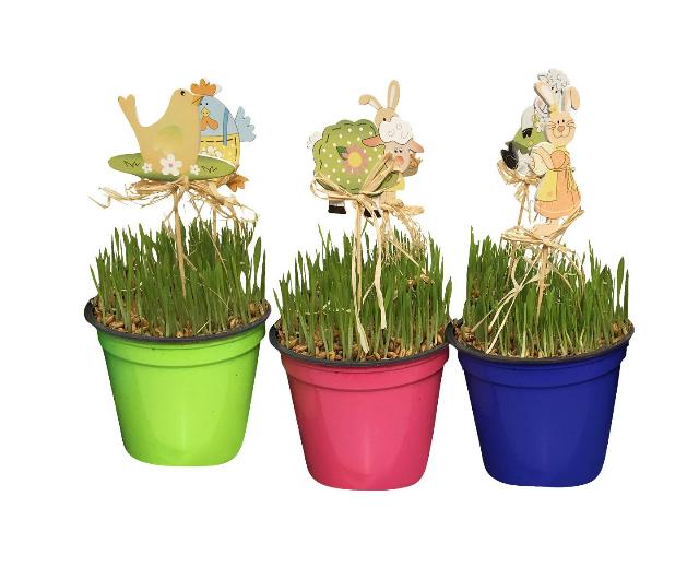 Velikonoční osení v barevném obalu (bez přízdoby)