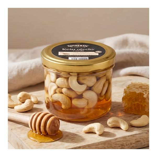 Authentic kešu ořechy v medu