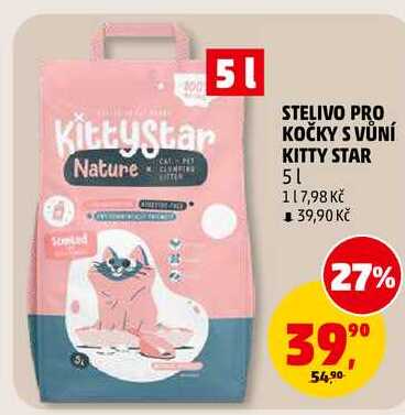 STELIVO PRO KOČKY S VŮNÍ KITTY STAR, 5 l