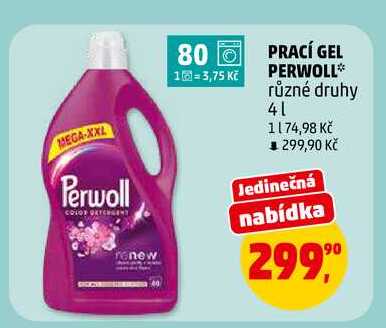 PRACÍ GEL PERWOLL, 4 l