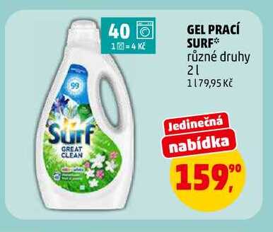 GEL PRACÍ SURF, 2 l