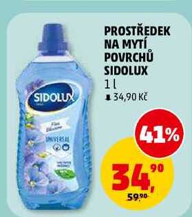 PROSTŘEDEK NA MYTÍ POVRCHŮ SIDOLUX, 1 l